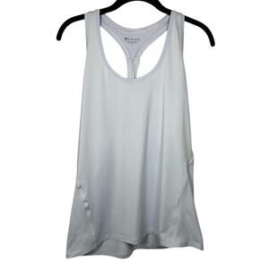 Athleta Blue Racerback Scoop Neck Athletic Performance Stretch Top Women's Large